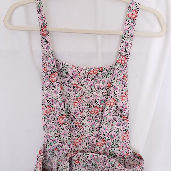 Passport Multicolor Colorful Thin Overall Shorts Romper with Pockets Size S - Picture 13 of 16